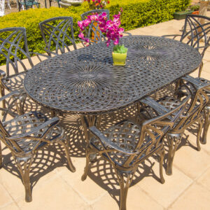 8 Seater Rainbow, 220cm x 125cm King Diamond Table (Oval)
